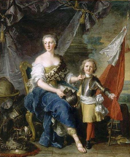  Portrait of Jeanne Louise de Lorraine, Mademoiselle de Lambesc (1711-1772) and her brother Louis de Lorraine, Count then Prince of Brionne